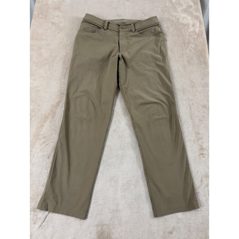 Lululemon ABC Pant Classic Mens 30 Desert Sand‎ Warpstreme Stretch Travel EUC